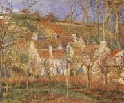 Camille Pissarro The Red Roofs Spain oil painting artist